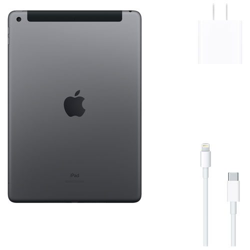 Fido Apple iPad 10.2" 32GB with Wi-Fi & 4G LTE - Space Grey - Monthly Financing