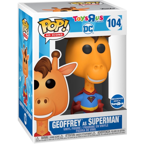 Pop Ad Icons DC Comics 3.75 Inch Action Figure Toys R Us Exclusive - Geoffrey as Superman #104
