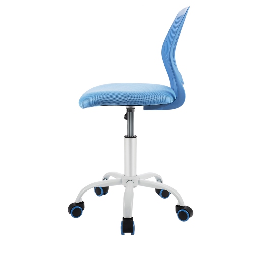 Costway Office Task Desk Armless Chair Adjustable Mid Back Swivel Study Chair