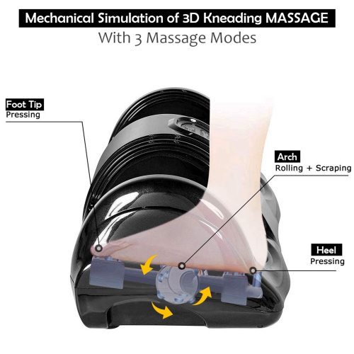 Costway Shiatsu Foot Massager Kneading and Rolling Leg Calf Ankle w/Remote Black