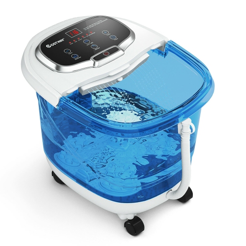 COSTWAY  Portable Foot Spa Bath Motorized Massager Electric Feet Salon Tub W/shower Timer