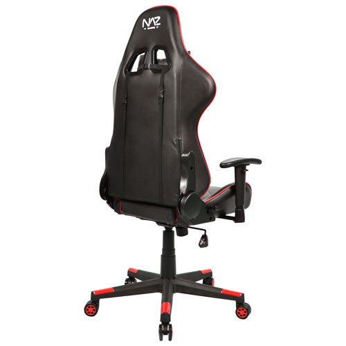 Naz Pro Ergonomic Faux Leather Gaming Chair - Red/Black