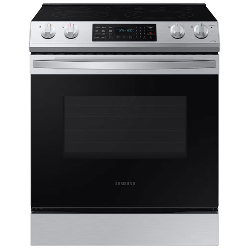 Samsung 30" 6.3 Cu. Ft. Slide-In Electric Range - Stainless - Open Box - Perfect Condition