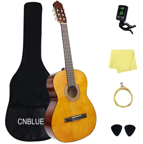 Beginner Children Acoustic Guitar - Classical Acoustic Guitar 3 4 Size 36 Inch For Beginner Kid Small Nylon String Guitar With Bag Tuner Extra Strings Wipe Best Buy Canada