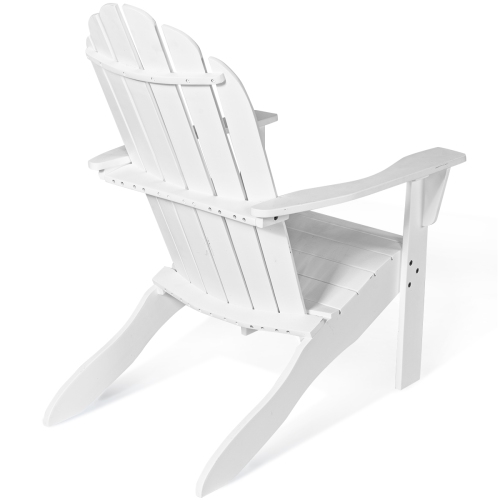 Costway Outdoor Adirondack Chair Solid Wood Patio Garden Furniture