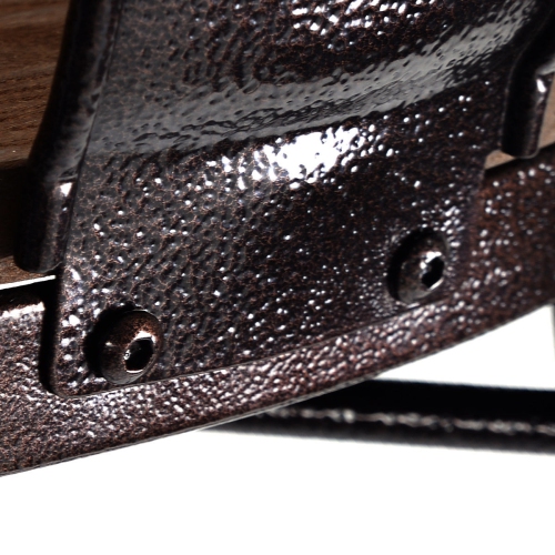 Goplus Copper Set of 4 Metal Wood Counter Stool Dining Kitchen Bar Chairs Rustic