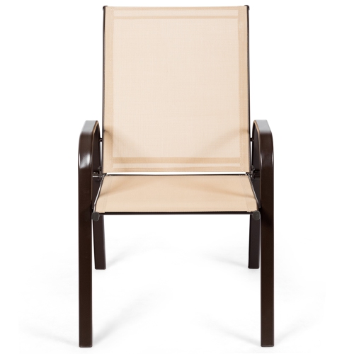 Costway 2PCS Patio Chairs Deck Yard W/Armrest