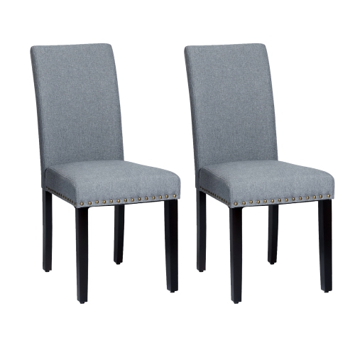 Fabric Dining Chairs Upholstered, Fabric Nailhead Dining Chairs