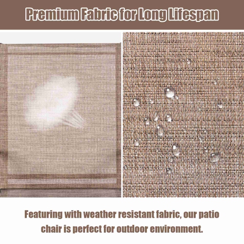 Costway 2PCS Patio Chairs Deck Yard W/Armrest