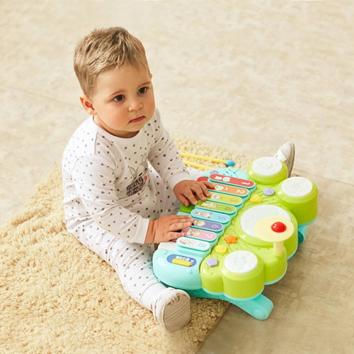 Costway 3 in 1 Musical Instruments Electronic Piano Xylophone Drum Set Learning Toys