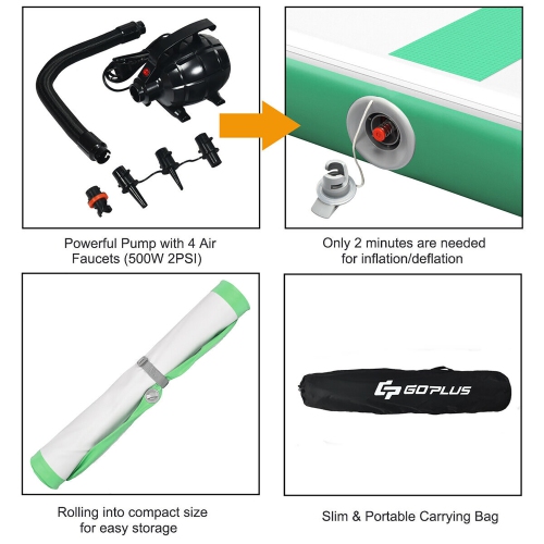 Goplus 13FT Air Track Inflatable Gymnastics Tumbling Mat w/ Pump