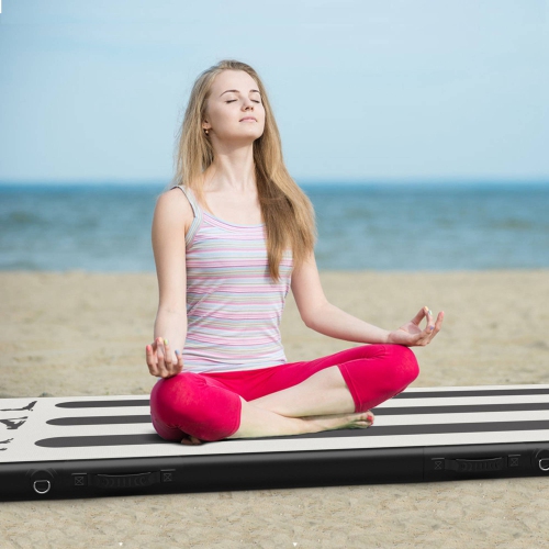 Goplus 10FT Inflatable Gymnastics Tumbling Mat w/ Pump