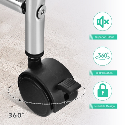 Costway – Organisateur d’école de bureau à 10 tiroirs et chariot de rangement sur roulettes, multicolore