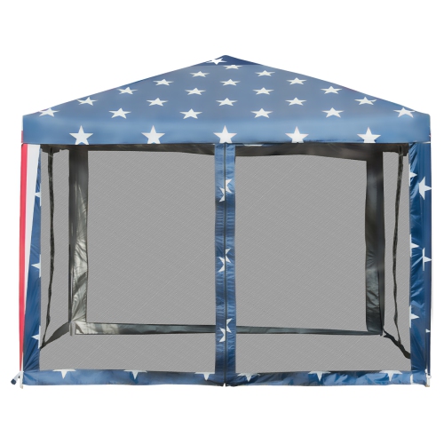 Costway 10'x10' Fodling Pop Up Tent Gazebo Canopy Mesh Sidewall