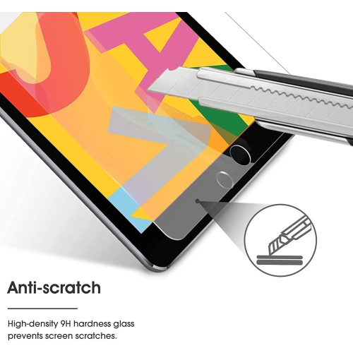 KEEGUARD Screen Protector for iPad 9.7" 6th/ 5th Gen 2018 2017/ iPad Pro 9.7 2016/ Air 2/ Air Tempered Glass Screen Film Guard for 9.7 inch iPad 6/5,