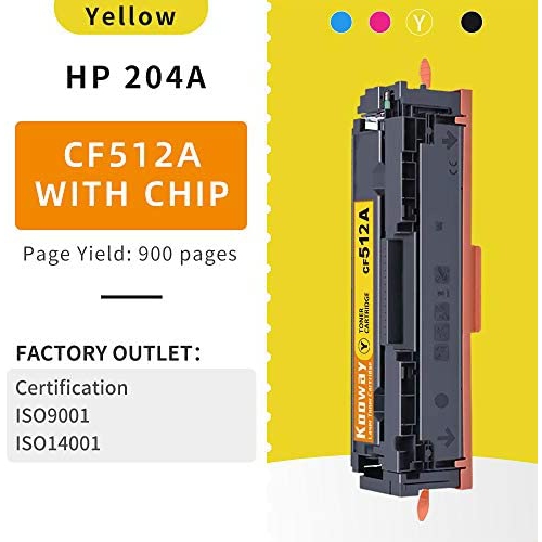 kooway Compatible 204A Toner Cartridge Replacement for HP 204A CF510A CF511A CF512A CF513A for HP Color Laserjet Pro
