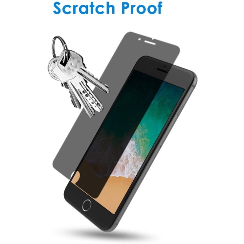 2 Pcs Privacy Screen Protector for Apple iPhone XR, Anti-Spy Screen Protector 3D Anti-Spy Tempered Glass Film (iPhone