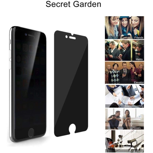 2 Pcs Privacy Screen Protector for Apple iPhone XR, Anti-Spy Screen Protector 3D Anti-Spy Tempered Glass Film (iPhone