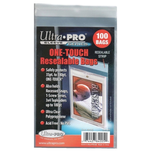 ULTRA PRO - "ONE-TOUCH" RESEALABLE BAGS