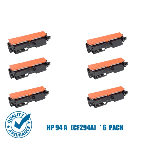 Printer Pro™ Compatible Replacement for 6 Pack HP 94A Black Toner Cartridge for HP Printer LaserJet Pro MFP M118dw/M148dw/M148fdw/M149fdw