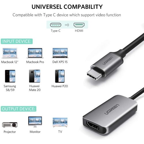 UGREEN USB C to HDMI Adapter 4K 60HZ Type C Thunderbolt 3