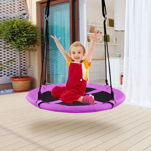 Balançoire à soucoupe volante pour enfants 40&nbsp;po de Costway – Violet