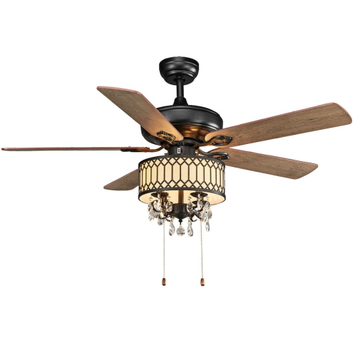 Costway 52 Classical Crystal Ceiling, Rustic Ceiling Fans Canada