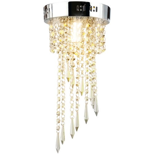 Elegant Pendant Flush Mount Ceiling Light W Stainless Base Crystal Chandeliers Best Buy Canada