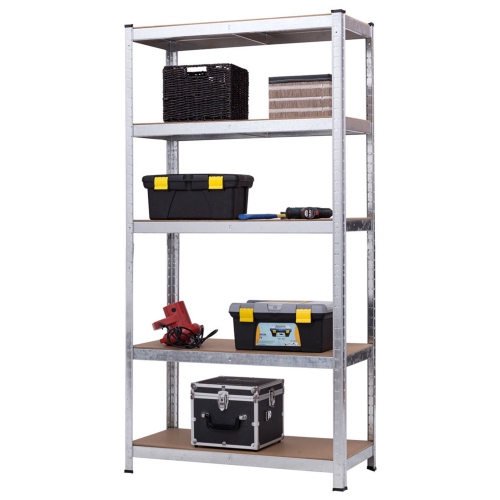 Costway 71'' Heavy Duty Storage Shelf Steel Metal Garage Rack 5 Level Adjustable Shelves