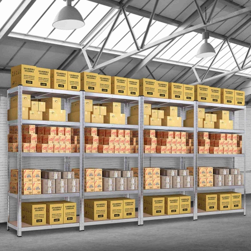 Costway 2 PCS 72-Inch 5-Tier Storage Rack Adjustable Garage Shelf Shelving Unit