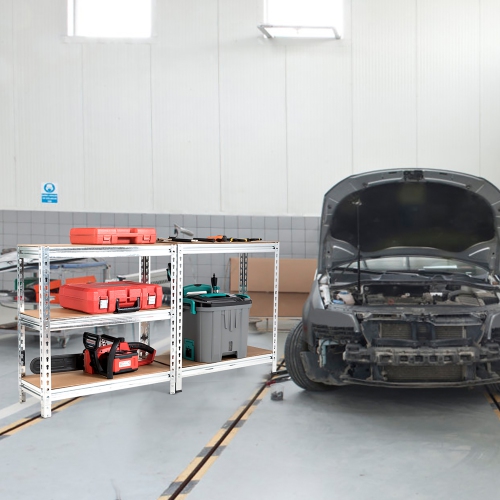 Costway 5-Tier Metal Storage Shelves 60'' Garage Rack W/Adjustable Shelves