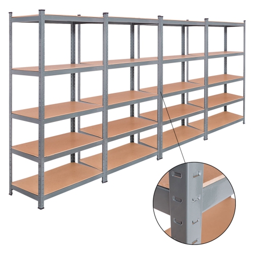 Costway Heavy Duty Steel 71'' 5 Level Garage Shelf Metal Storage Adjustable Shelves Unit