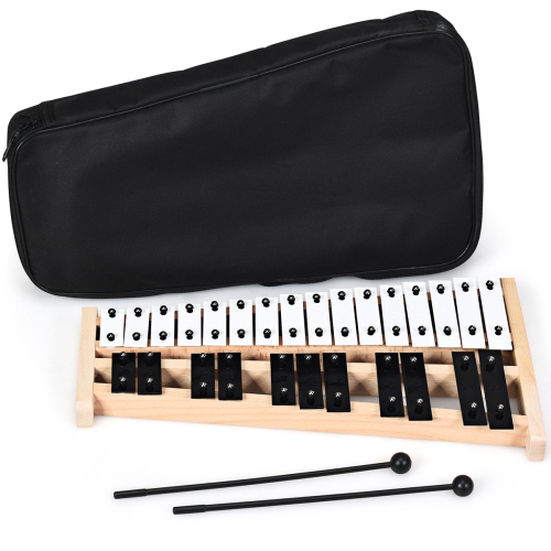 Costway 2730 Note Foldable Glockenspiel Xylophone Aluminum Music Instrument