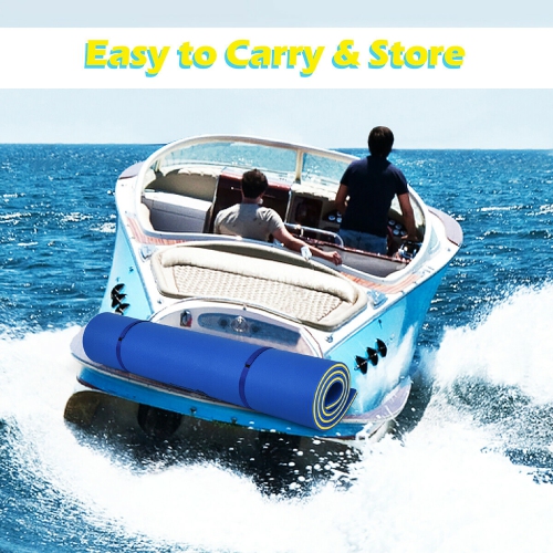 Costway 3 Layer Floating Water Pad Foam Mat Water Recreation Relaxing Tear-resistant 9' x 6'