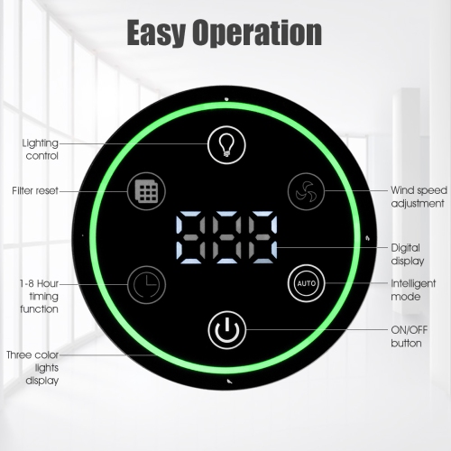 Costway Air Purifier True HEPA Filter Activated Carbon Filter