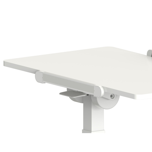 Uplite Height Adjustable Overbed Laptop Desk with Wheels, Rolling Bedside Tray for Office, Hospitable & Home Use - Tilting Sit Stand Desk Cart