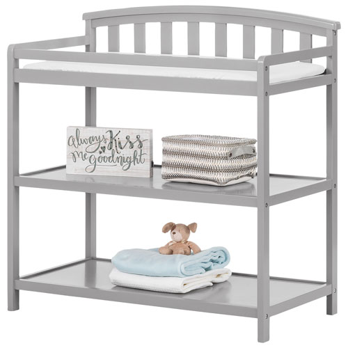 Forever Eclectic Curve Top Changing Table - Cool Grey