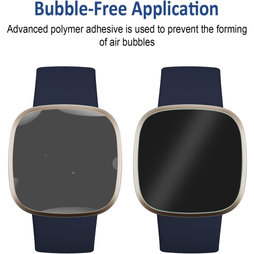 Screen Protector Compatible with Fitbit Versa 4/ Versa 3/ Fitbit Sense Screen Protector LiQuidSkin Film for Fitbit Versa 4/ Fitbit Versa 3/ Fitbit