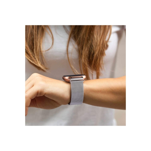 Bracelets en métal d’Amzpas compatibles avec le bracelet en métal ajustable pour Versa/Versa 2/Versa Lite/Versa se de Fitbit