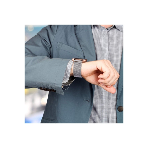 Bracelets en métal d’Amzpas compatibles avec le bracelet en métal ajustable pour Versa/Versa 2/Versa Lite/Versa se de Fitbit