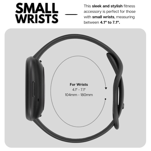 Paquet de 4 bracelets de rechange Premium de Navor - petit bracelet mince à rabat compatible avec les modèles Versa 3/Sense de Fitbit - Bracelet