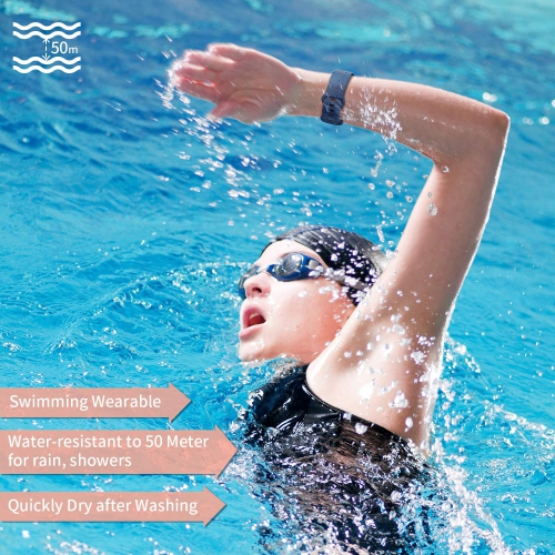 poshei 3 Pack Bands Compatible with Fitbit Versa 3 / Sense for Women and Men,Soft Silicone Sports Bands Replacement Wristban