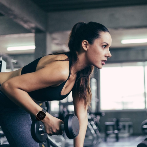 Paquet de 4 bracelets de petite taille pour Sense/Versa 3 de Fitbit pour femmes et hommes, bracelet sport en silicone souple