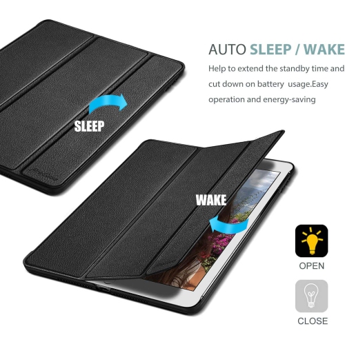 ProCase iPad 9.7 Case 2018 iPad 6th Generation/2017 iPad 5th Generation Case, Ultra Slim Lightweight Stand Case with Translucent Frosted Back Smart