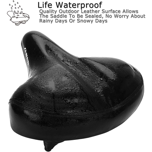 Siège de vélo confortable surdimensionné DAWAY - C40 selle de vélo rembourrée, très large, en mousse souple et très confortable pour hommes, femmes,