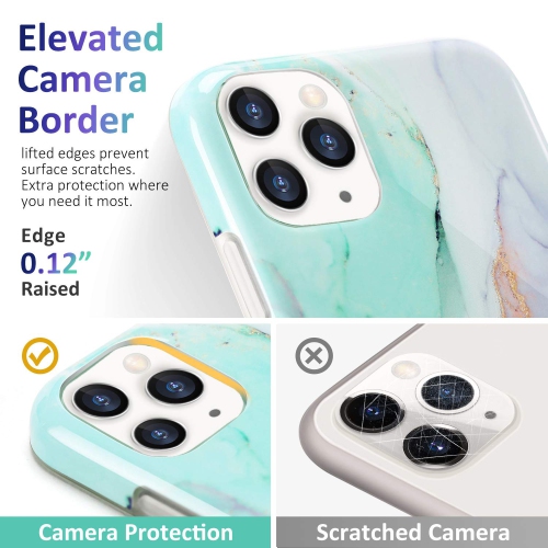 iPhone 12 Case,iPhone 12 Pro Case 6.1 inch,EMZHOLE Sparkle Glitter Marble Soft TPU Rubber Glossy Slim Silicone Phone Case Co