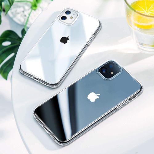 OIEILI Crystal Clear with Apple iPhone 11 Case, Anti-Yellow Slim Soft TPU Anti-Scratch Shockproof Cover Thin Protective