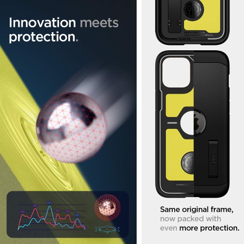 Spigen Tough Armor Works with Apple iPhone 12/ iPhone 12 Pro Case - Black