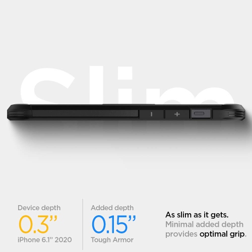 Spigen Tough Armor Works with Apple iPhone 12/ iPhone 12 Pro Case - Black