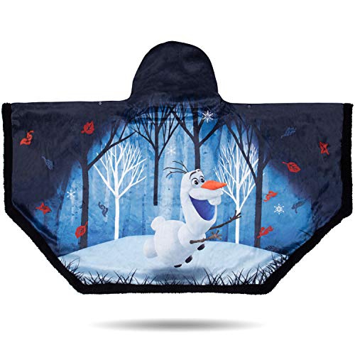 Kids Bedding Super Soft and Cozy Snuggle Wrap Hoodie Blanket, 55" x 31", Disney Frozen 2 Olaf